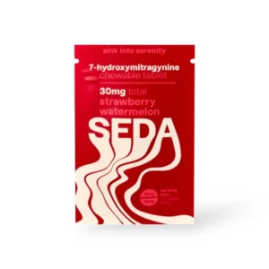 Seda 7-hydroxymitragynine Chewable Tablet Strawberry Watermelon 30mg Per Tablet