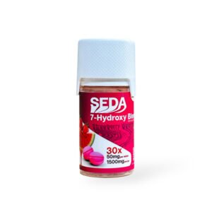 Seda 7-hydroxymitragynine Chewable Tablet Strawberry Watermelon 50mg Per Tablet